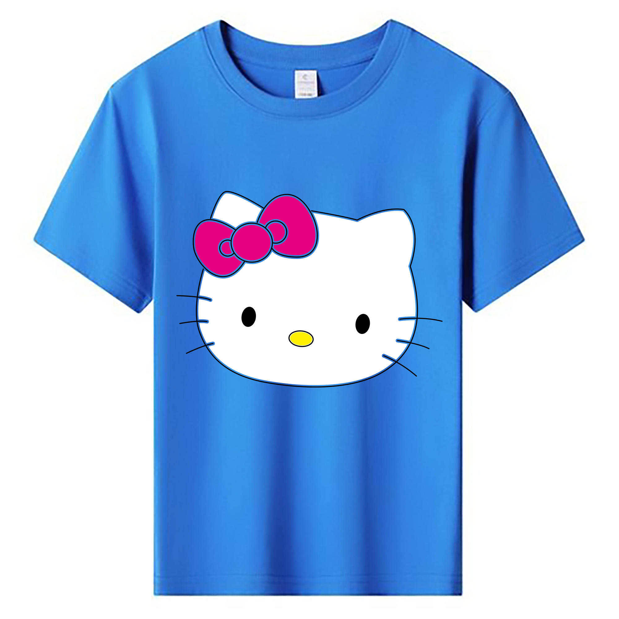 （画像用） Hello Kitty ハローキティ 綿100％キッズTシャツ（フロントプリント）
